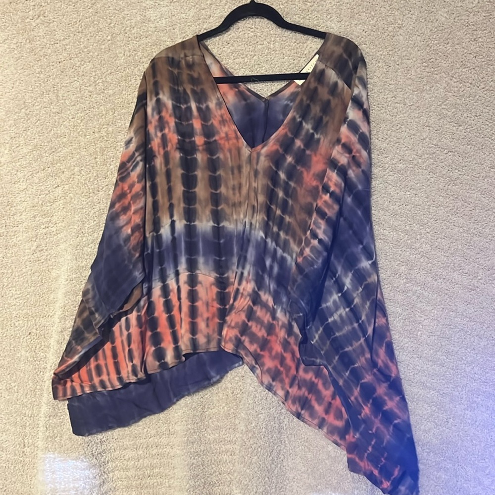 Love Stich Tie-dye, orange and black cover-up
